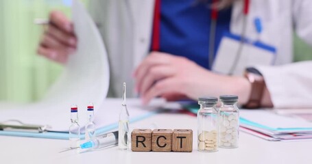 Overview of medical research highlighting randomized controlled trials for effective pharmacological treatments