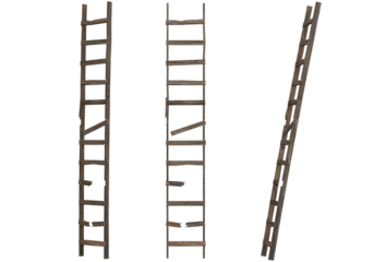 Ladder wood broken