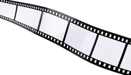 film strip in black white color isolated on white background