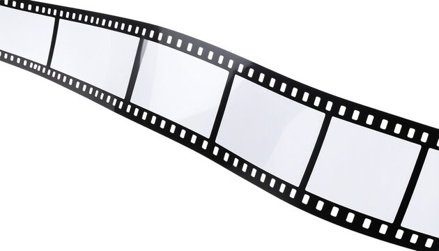 film strip in black white color isolated on white background - Powered by Adobe