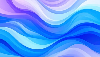 Fototapeta premium Abstract wavy background in cool tones