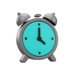 Retro alarm clock with teal face and grey bells signals urgency for important deadlines