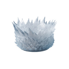 Obraz premium Abstract Frozen Crystal Formation, Icy Spikes, Winter Texture