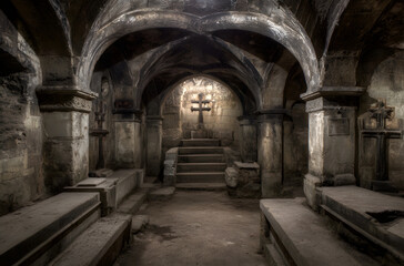 Obraz premium haunted crypt