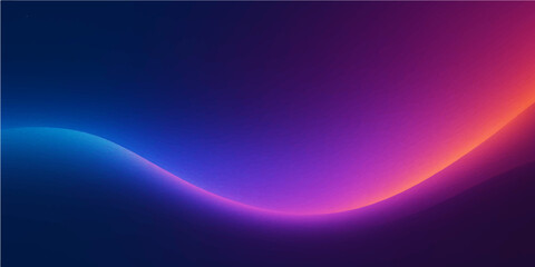 Smooth flowing lines of glowing purple and blue form an abstract wave pattern with a bright, energetic design