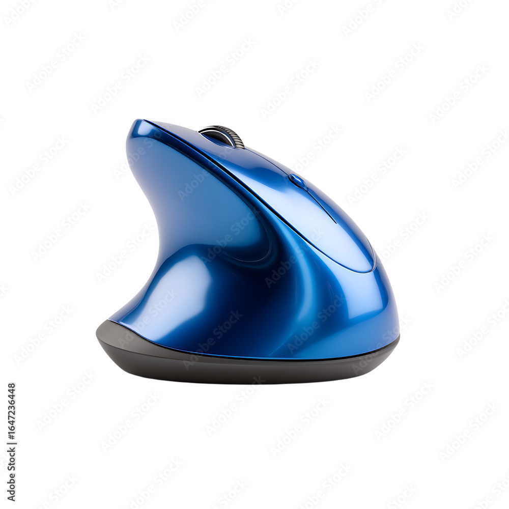 Aufkleber sleek ergonomic blue computer mouse with glossy finish and intuitive design perfect for modern works