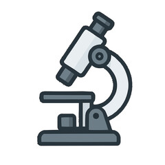 microscope isolated on white background