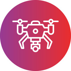 Drone vector icon style