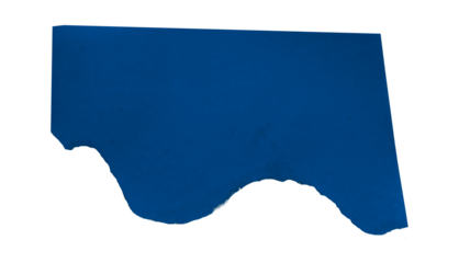 Blue torn paper isolated on transparent background