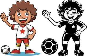 boy playing football