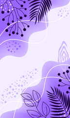  elegant floral hand draw in soft background