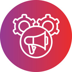 Marketing Automation Vector Icon Style