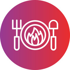 Calories Vector Style Icon