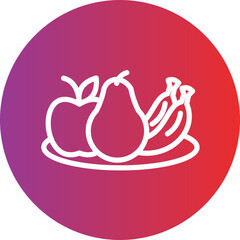Healthy Snacks Vector Style Icon