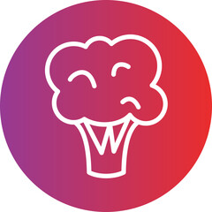 Broccoli Vector Style Icon