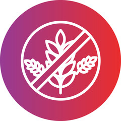 Gluten-Free Vector Style Icon