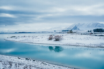 Lake Tekapo in Snow