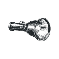 Vintage hand held horn