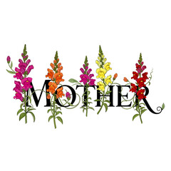 Aesthetic Floral Mama Mothers Day Graphic Concept