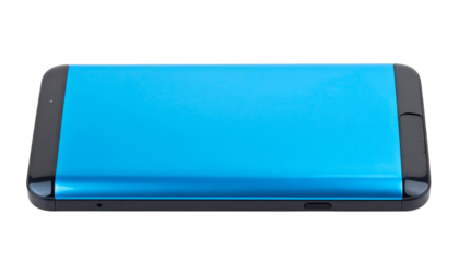 Isolated Blue Technological Item on Transparent Background for Design isolated on solid white background in Png