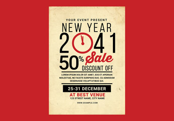 New Year Sale Flyer