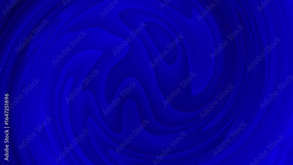 Poster intense blue abstract swirling vortex with smooth gradient and dynamic motion background