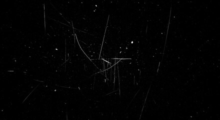 Noir Distress: A textured black background featuring a delicate dance of scratches, dust, and imperfections, evoking a sense of vintage allure and adding an artistic touch.