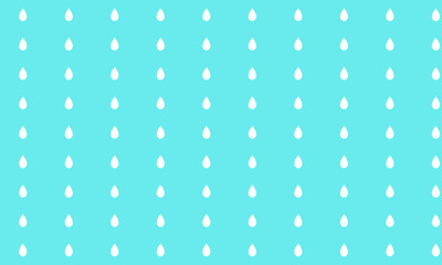 雨模様/水色×白