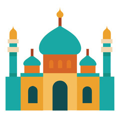 taj mahal vector illustration