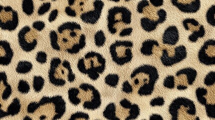 leopard print pattern with beige and black animal fur texture
