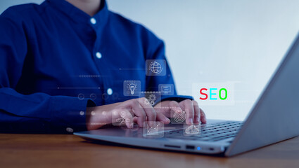 SEO, Data Search Technology, Search Engine Optimization searching for information. Using Search...