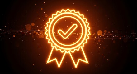 Fototapeta premium Quality Assurance Approved Premium Seal of Excellence & Achievement