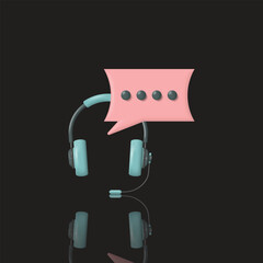 Live chat, help desk, chat bubbles and headsets, suitable for applications, services, websites, businesses, and etc.