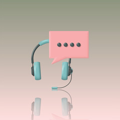 Live chat, help desk, chat bubbles and headsets, suitable for applications, services, websites, businesses, and etc.