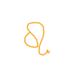 Leo Zodiac Sign:  Symbol, Astrology, Constellation on transparent background