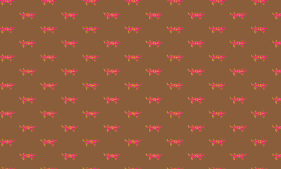 Seamless pattern of red bows on a brown background
