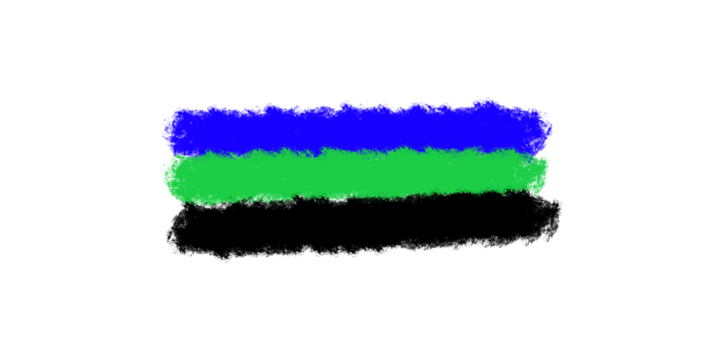 Vibrant Blue and Green Abstract Stripes: Bold Texture Design on transparent background