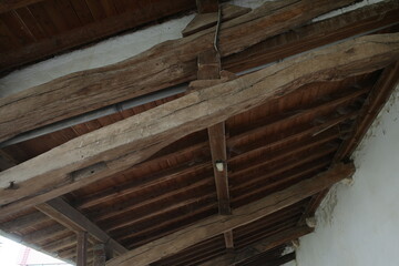 Old wooden ceiling