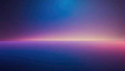 Vast ocean landscape at dawn with colorful sky and horizon, showcasing a serene and expansive natural scene.