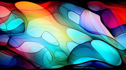 abstract coloring background of the gradient with visual wave and lighting effects, Generative AI