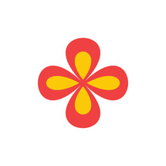  Flower logo template and icon.