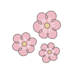  Flower logo template and icon.