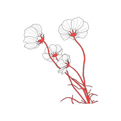  Flower logo template and icon.