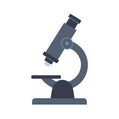 microscope on white background