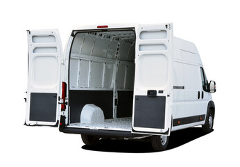 Empty White Cargo Van