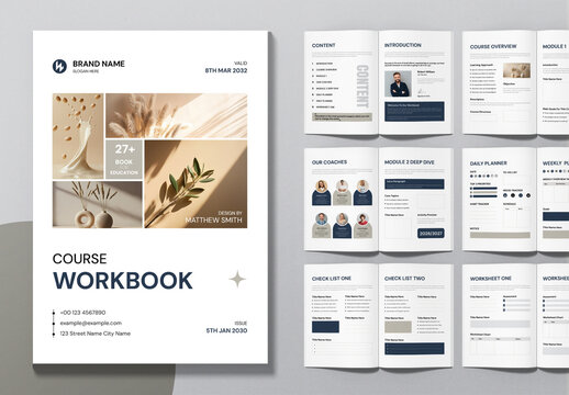 Course Workbook Design Layout