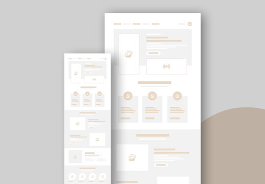 Minimal Wireframe Template Layout