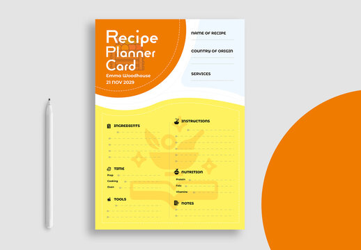 Recipe Card Template