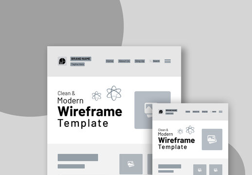 Wireframe Design Template Layout