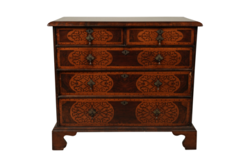 antique chest of drawers  William and Mary-Style Walnut Marquetry Chest